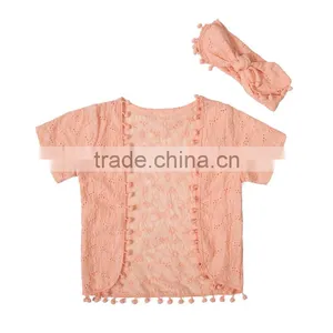 Wholesale Crocet Lace Vest Flower Pattern for Baby thumbnail-3