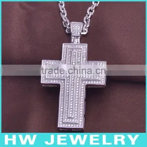 HWMCP1319 Micro Pave Setting Cross Jewellery Pendant thumbnail-1