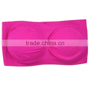 Girl Sexy Tube Bra Padded Tube Top Strapless Bra for Women Underwear thumbnail-5