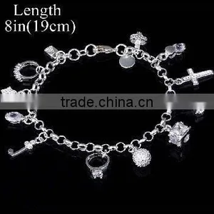 Fashion Silver Plated Bracelets, Fashion Charm Jewelry thumbnail-1