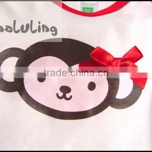Long Sleeve Baby Girls Animal Bodysuits Cutie One Piece Infant Rompers thumbnail-5
