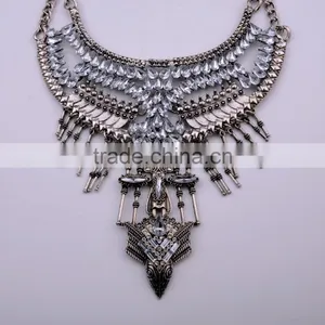 Latest Vintage Tribal Alloy Resin Fashion Beaded Jewelry Necklace thumbnail-5