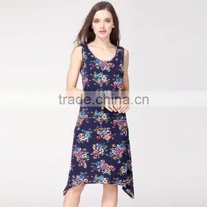 2017 MAMALOVE New Sleeveless Cotton Floral Maternity Clothes Breastfeeding Dress Women Pregnant Dress thumbnail-1