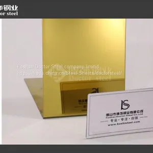 High Quality 304 Titannium Mirror Stainless Steel Sheet thumbnail-1