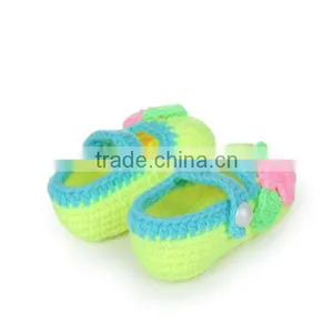 High Quality Fine Workmanship Hand Made Baby Crochet Wool Shoes thumbnail-3