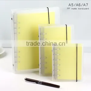 A5/A6/A7 PP Matte Translucent Cover Agenda Planner Custom Loose Leaf Journal Diary thumbnail-1