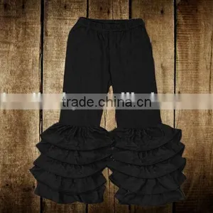 2016 Latest Designs Baby Muliti Ruffles Pants Girls Soild Colorful Leggings Kids Children Girls' Wholesale Ruffle Legging Pants thumbnail-5