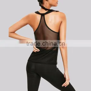 Hot Sale Womens Gym Vest Training Singlet Skinny Sports (Wear) Yoga Top thumbnail-2