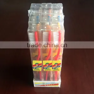 Wholesale Cheap Travel Toothbrush With Transparent Plastic Case thumbnail-1