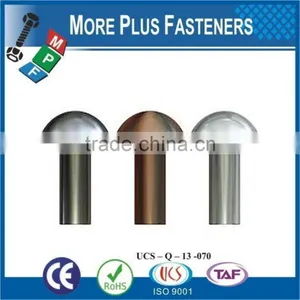 Made in Taiwan Aluminum Copper Solid Steel Plain Round Head Rivet thumbnail-1
