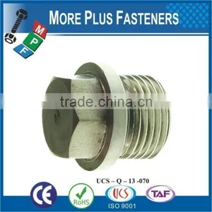 Made in Taiwan Hexagon Head Pipe Plugs DIN 910 thumbnail-6