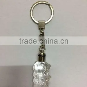 New Arrival Crystal Singapore Merlion Model With LED Keychain For Souvenirs Gifts KJJ-03 thumbnail-1