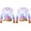 Brand High Quality Digital Printing Cotton Long-sleeved T-shirts Heat Transfer Casual Clothes thumbnail-2