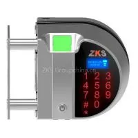 Zks-G1 Newest Design Fingerprint Recognition Single Tempered Glass Door Lock With Remote Controller thumbnail-1