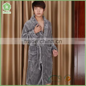 Made In China Aqua Cozy Shu Velveteen Wholesale Bathrobe thumbnail-1