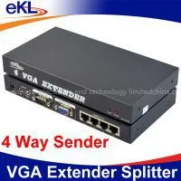4 Ports VGA Extender 100m / 200m / 300m thumbnail-1