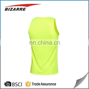 Cool 100% Polyester Breathable Running Singlet Men thumbnail-4