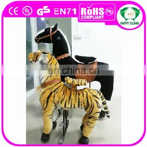 HI ASTM/CE Walking Walking Stuffed Mechanical Horse Animal Ride for Amusement Park thumbnail-1