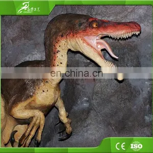 China Customized Playground Equipment Fiberglass Velociraptor Dinosaur thumbnail-3