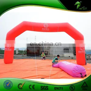 Red Color Inflatable Logo Printing Race Entrance Archway for Advertising thumbnail-1