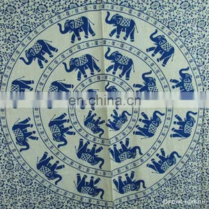 Elephant Design Mandala Pattern Beach Tapestry thumbnail-1