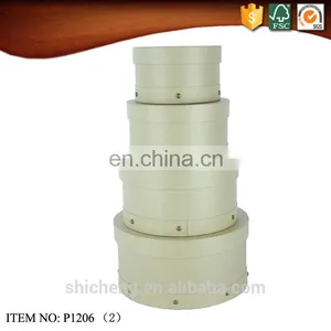 Kraft Paper Round Hat Box Wholesale thumbnail-2