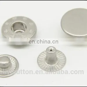 New Arrival Products, Shiny Side Matte Nickel Metal Snap Button, Snap Dome Button thumbnail-2