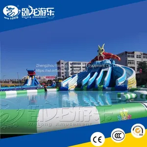 Inflatable Water Slide, Swimming Pool Slide, Giant Inflatable Pool Slide for Adult thumbnail-1