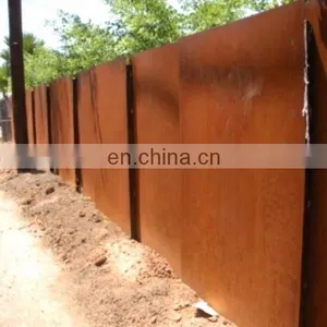 Corten Steel Fence Wall Weathering Steel thumbnail-5