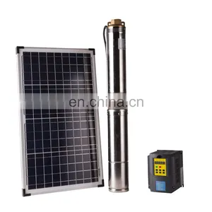 New Arrival DC Brushless Solar Powered Submersible Water Pump for Agriculture Irrigation thumbnail-4