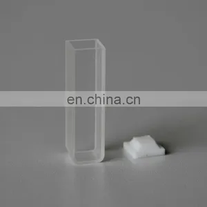 ES Quartz Glass Durable Q-104 Standard Cuvettes With Lid and With Round Bottom thumbnail-1
