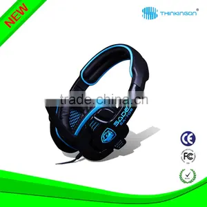 OEM LED USB Connector Computer Gaming Stereo Gaming Headphone With Super Bass thumbnail-6