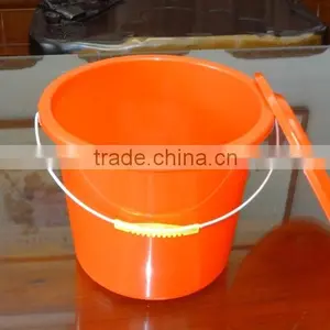 3L Round Plastic Bucket With Lid, Steel Handle, Plastic Barrel and Pail thumbnail-3