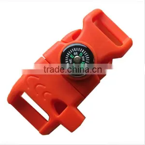 1/10/20pc Buckle Whistle Compass Flint Fire Starter Scaper for Paracord Bracelet thumbnail-5