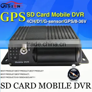 GPS Mobile DVR, H.264 4CH 720P Car DVR ,GPS ,I/O Alarm,G-sensor,MDVR thumbnail-1
