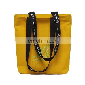 Fashion Shopping Cotton Beach Shoulder Women Canvas Tote Bag thumbnail-2