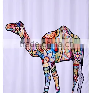 Hotel Decorative Shower Curtain, China Style Shower Curtain, DIY Digital Shower Curtain thumbnail-2