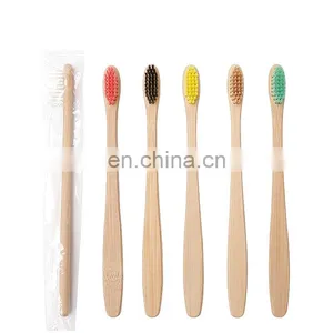 100% Natural Bamboo Toothbrush, Biodegradable and Reusable Bamboo Toothbrush thumbnail-3