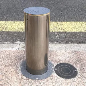 Heavy Duty Anti-terror Battery Operated Bollard Automatic Parking Barrier for Car Parking Space Mall Entrace thumbnail-3