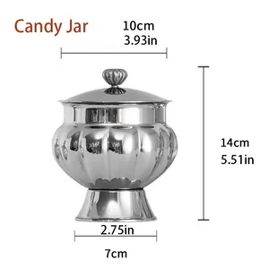 European Style Royal Palace Candy Jars, Light Luxury Western Food Tea Dishes, Stainless Steel Jars, Storage Jars, Sugar Jars thumbnail-3