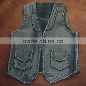 High Quality Sheep Leather Vest thumbnail-1