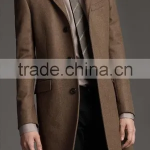 Korean Slim Fit Long Coat thumbnail-1