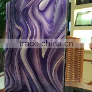 Ultra Clear Patterned Float Glass for Washroom thumbnail-6