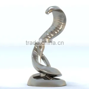 Stainless Steel Forged Snake Sculpture for Interior Home Decoration thumbnail-2
