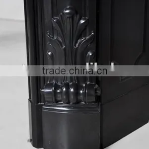 High Quality Natural Marble Black Fireplace thumbnail-5