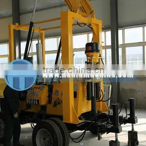 Hot Sale! Max 600m Depth! HF-3 Hydraulic 600m Depth Trailer Water Well Drilling Rig thumbnail-1