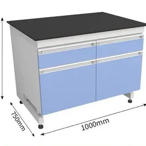 Laboratory Workbench Central Workbench Steel-Wood Laboratory Bench Test Bench Laboratory Side Bench Chemistry Desk thumbnail-1