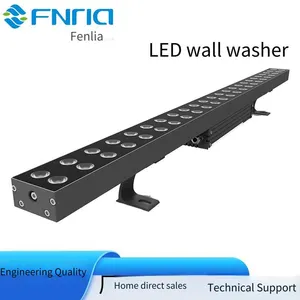 Led High-power Outdoor Wall Washer Lights, 48w Structural Waterproof Wall Washer Lights, Single-row Full-color Wall Washer Lights With Dmx512 Protocol thumbnail-4