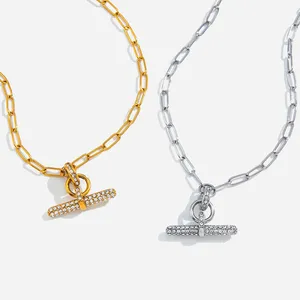 Custom Stainless Steel Necklace With Sweat & Waterproof Coating thumbnail-1