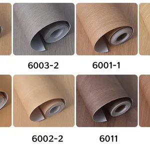 High-quality Wood Textured PVC Furniture Films Self-Adhesive Interior Modern Design Decorative Film thumbnail-2